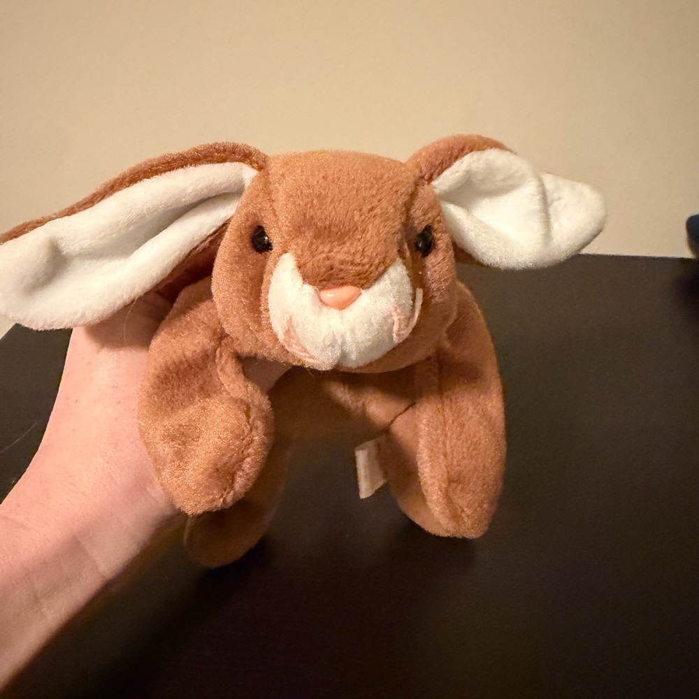Ty Brown Plush Bunny with White Inner Ears